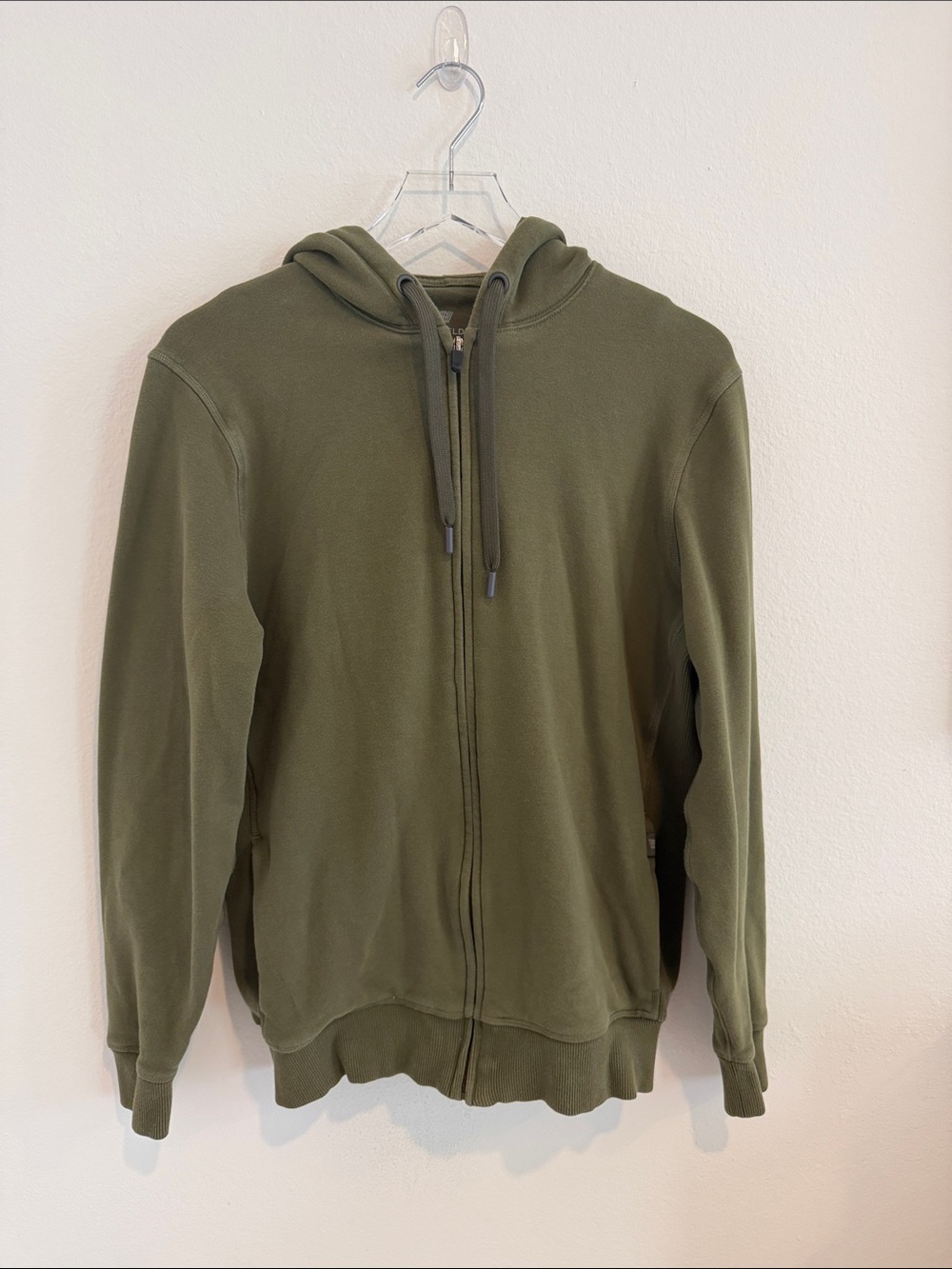 Mack Weldon Olive Green Full-Zip Hoodie